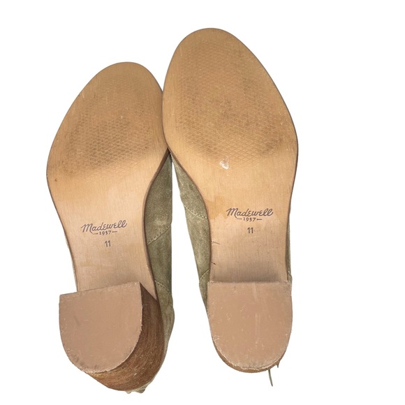 Madewell EUC Ames Suede Ankle Boots SZ 11 Brown Olive Green - Picture 8 of 11